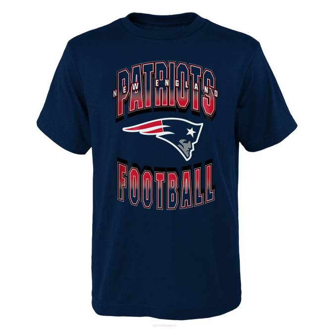 облекло Patriots Jersey тъмносиня напред прогрес тениска деца T8TH3125