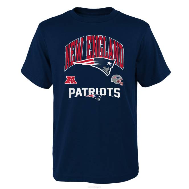 облекло Patriots Jersey тъмносиня официална бизнес тениска деца T8TH3137