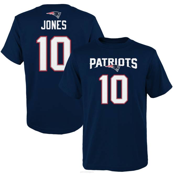 облекло Patriots Jersey mac jones navy mainliner тениска с име и номер деца T8TH3094