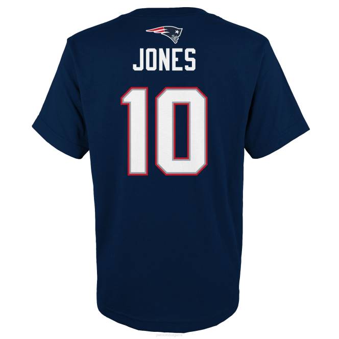 облекло Patriots Jersey mac jones navy mainliner тениска с име и номер деца T8TH3094