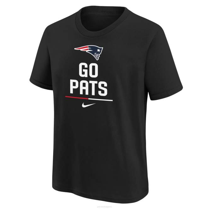 облекло Patriots Jersey тениска с лозунг на черен екип на nike деца T8TH3124