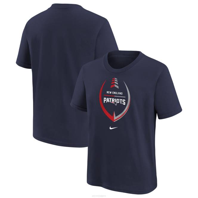 облекло Patriots Jersey футболна тениска nike navy icon деца T8TH3115