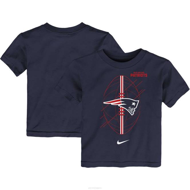 облекло Patriots Jersey тениска nike navy icon за малко дете деца T8TH3122