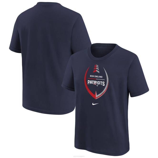 облекло Patriots Jersey момичета предучилищна тениска nike navy icon деца T8TH3133