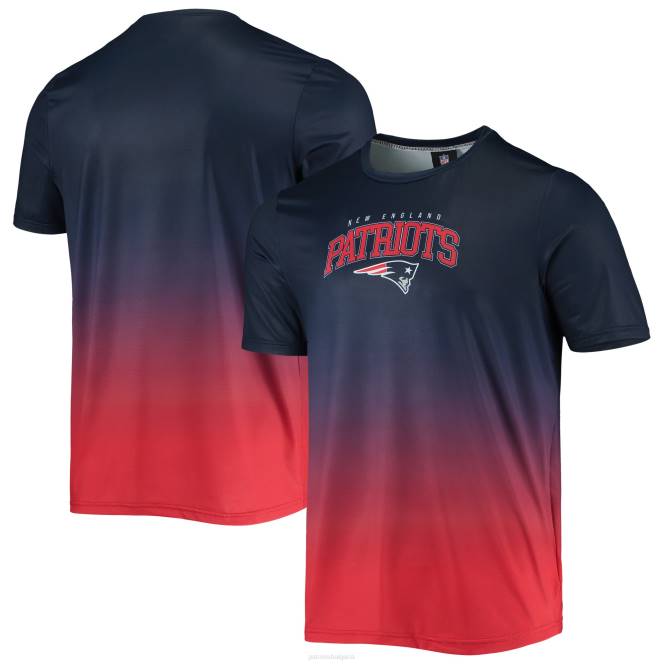 облекло Patriots Jersey foco тъмносиня/червена блуза с градиент против обрив мъже T8TH1767