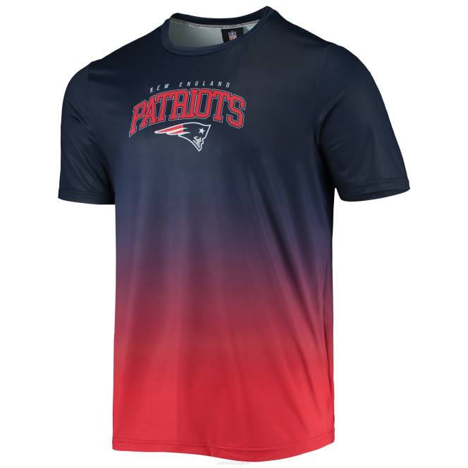 облекло Patriots Jersey foco тъмносиня/червена блуза с градиент против обрив мъже T8TH1767
