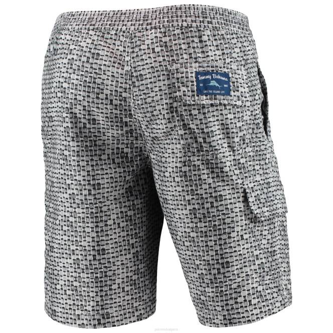 облекло Patriots Jersey tommy bahama grey baja geo wave бански шорти мъже T8TH1770