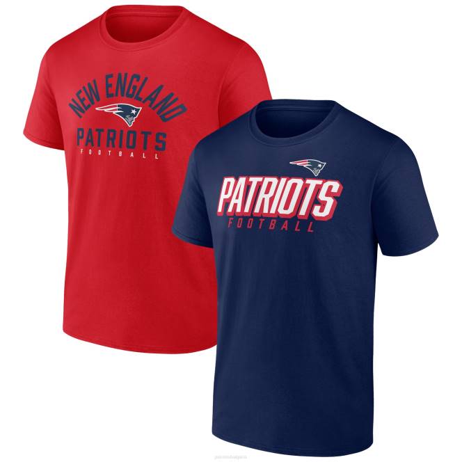 облекло Patriots Jersey Комбиниран комплект тениска с марка fanatics синьо/червен пакет за играчи мъже T8TH1772