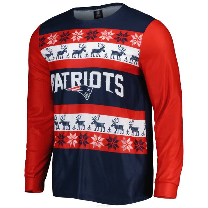 облекло Patriots Jersey комплект грозна пижама foco navy team мъже T8TH1758