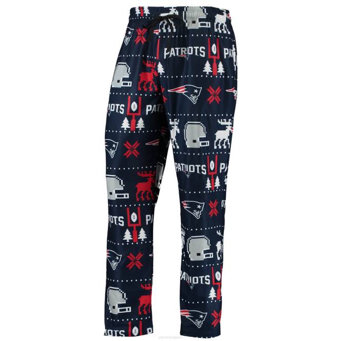 облекло Patriots Jersey грозна пижама комплект foco navy wordmark мъже T8TH1763