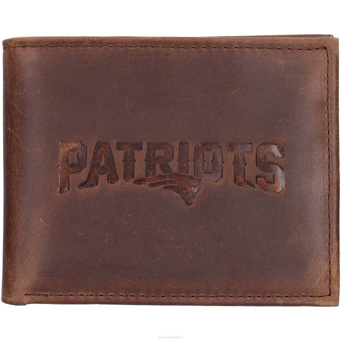 аксесоари Patriots Jersey кафяв двукратен кожен портфейл мъже T8TH12