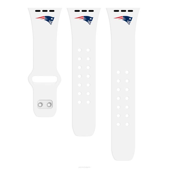 аксесоари Patriots Jersey бяла силиконова каишка за ябълков часовник с лого мъже T8TH27
