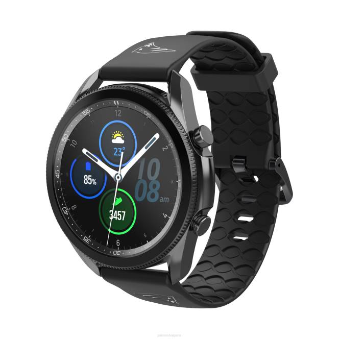 аксесоари Patriots Jersey groove life черна 22 мм къса каишка за часовник samsung мъже T8TH83