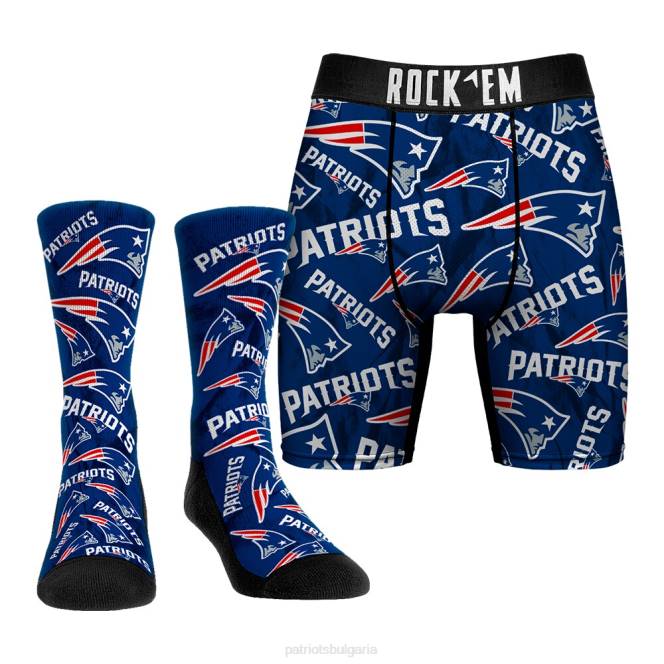 аксесоари Patriots Jersey rock em socks цялостно лого бельо и комбиниран пакет чорапи crew мъже T8TH16