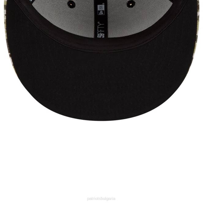 аксесоари Patriots Jersey нова ера черно/камуфляж 2021 поздрав към обслужването с нисък профил 59fifty вталена шапка мъже T8TH324