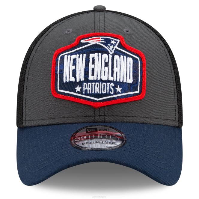 аксесоари Patriots Jersey нова ера графит/тъмносин 2021 nfl draft trucker 39thirty flex hat мъже T8TH353