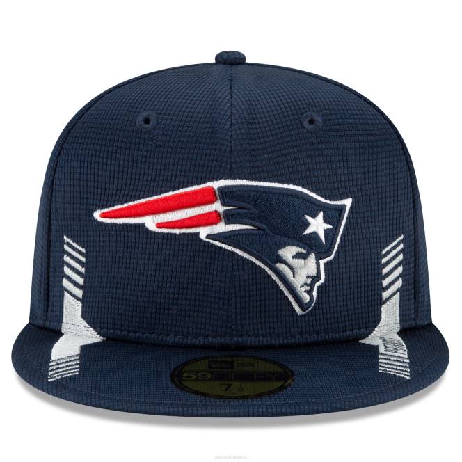 аксесоари Patriots Jersey нова ера военноморска шапка 2021 nfl sideline home 59fifty вталена шапка мъже T8TH351