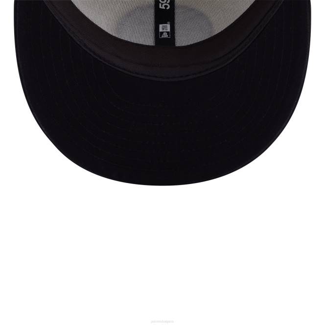 аксесоари Patriots Jersey нова ера кремаво/черно 2022 г. вдъхновяваща промяна 59fifty вталена шапка с нисък профил мъже T8TH298