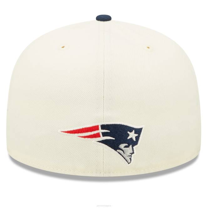 аксесоари Patriots Jersey нова ера кремава/темносиня 2022 странична шапка 59fifty вталена мъже T8TH308