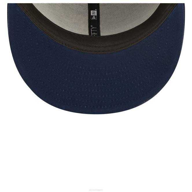 аксесоари Patriots Jersey вталена шапка от нова ера в тъмносинен тон 2022 г. странична линия 59fifty мъже T8TH364