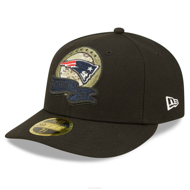 аксесоари Patriots Jersey нова ера черна 2022 поздрав към услугата с нисък профил 59fifty вталена шапка мъже T8TH366