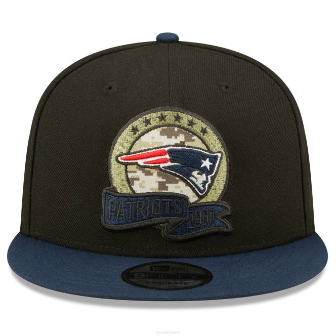 аксесоари Patriots Jersey нова ера черна/темносиня 2022 г. поздрав към услугата 9fifty snapback шапка мъже T8TH329