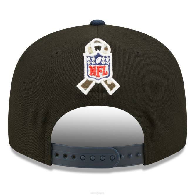 аксесоари Patriots Jersey нова ера черна/темносиня 2022 г. поздрав към услугата 9fifty snapback шапка мъже T8TH329