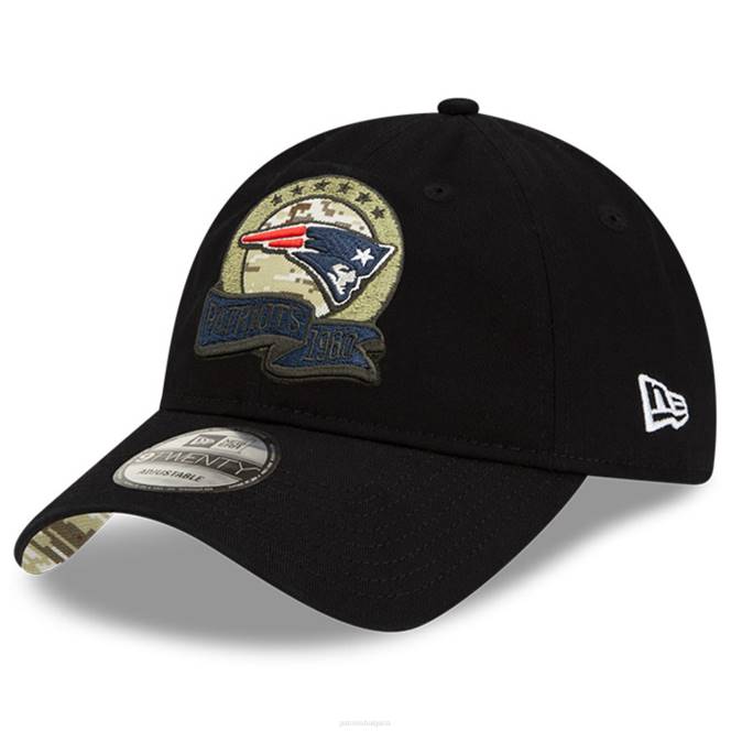 аксесоари Patriots Jersey нова ера черна 2022 поздрав към услугата 9twenty регулируема шапка мъже T8TH153