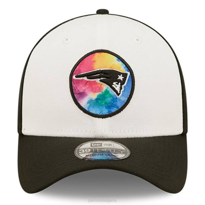 аксесоари Patriots Jersey нова ера бяло/черно 2022 NFL решаващ улов 39thirty coaches гъвкава шапка мъже T8TH345