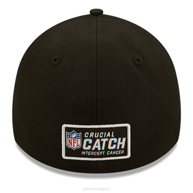 аксесоари Patriots Jersey нова ера бяло/черно 2022 NFL решаващ улов 39thirty coaches гъвкава шапка мъже T8TH345