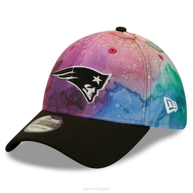 аксесоари Patriots Jersey нова ера розово/черно 2022 nfl crucial catch 39thirty гъвкава шапка мъже T8TH334