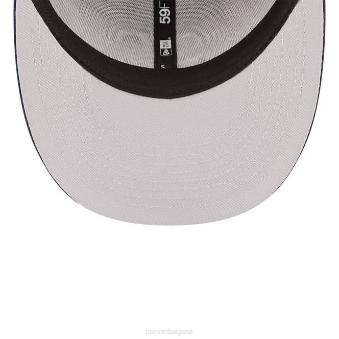 аксесоари Patriots Jersey нова ера черна/тъмносиня 2022 г. nfl draft нисък профил 59fifty вталена шапка мъже T8TH341