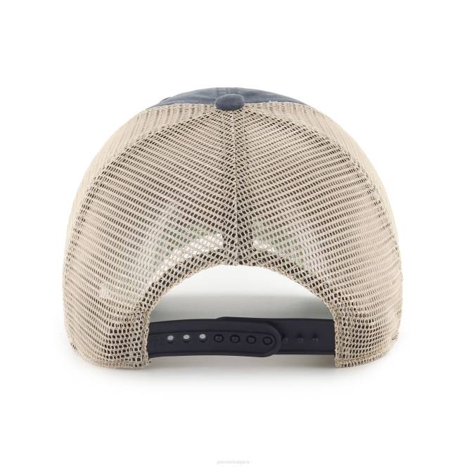 аксесоари Patriots Jersey 47 тъмносиня/естествена четиритактова изчистена шапка с обратно закрепване мъже T8TH186