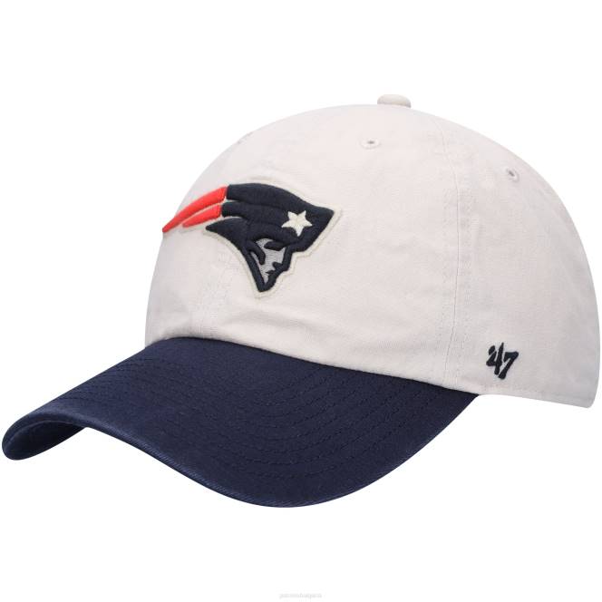 аксесоари Patriots Jersey 47 кремава/тъмносиня странична почистваща регулируема шапка мъже T8TH271