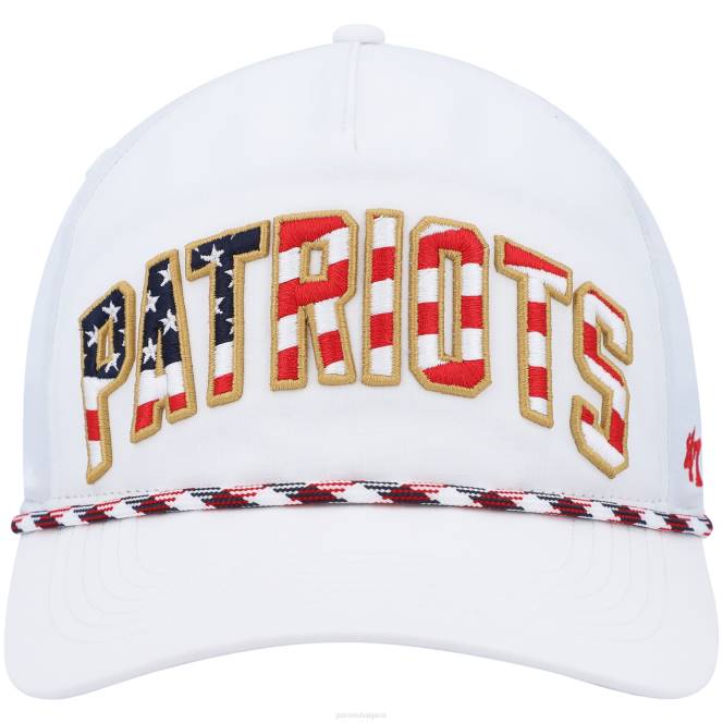 аксесоари Patriots Jersey 47 бели регулируема шапка на шофьор на камион със звезди и райета мъже T8TH302