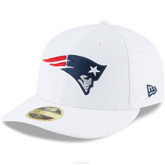 аксесоари Patriots Jersey нова ера бяла омаха с нисък профил 59fifty вталена шапка мъже T8TH148