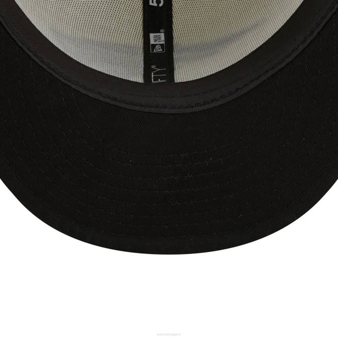 аксесоари Patriots Jersey нова ера кремава/черна хромирана колекция 59fifty вталена шапка мъже T8TH159