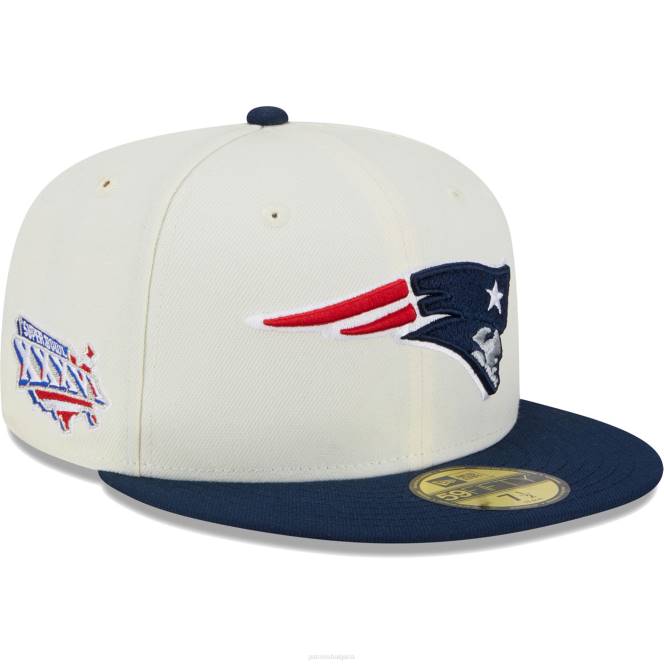 аксесоари Patriots Jersey нова ера кремава ретро 59fifty вталена шапка мъже T8TH187