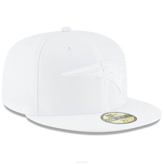 аксесоари Patriots Jersey нова ера бяло върху бяло 59fifty вталена шапка мъже T8TH315