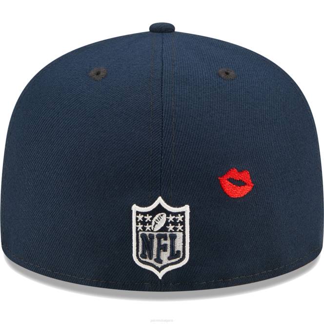 аксесоари Patriots Jersey нова ера тъмносини устни 59fifty вталена шапка мъже T8TH354