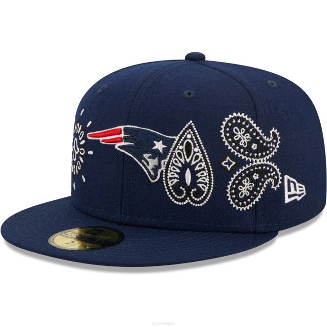 аксесоари Patriots Jersey нова ера тъмносиня бандана 59fifty вталена шапка мъже T8TH408