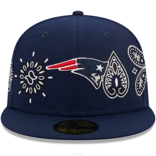 аксесоари Patriots Jersey нова ера тъмносиня бандана 59fifty вталена шапка мъже T8TH408
