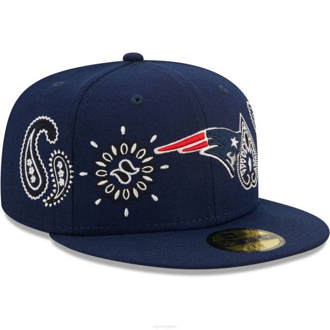 аксесоари Patriots Jersey нова ера тъмносиня бандана 59fifty вталена шапка мъже T8TH408