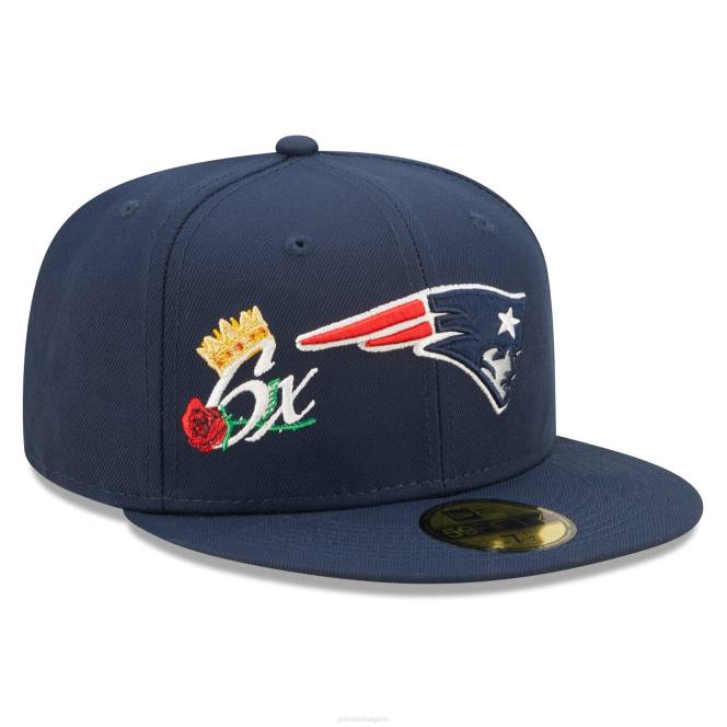 аксесоари Patriots Jersey нова ера синя корона 6x Super bowl шампиони 59fifty вталена шапка мъже T8TH255