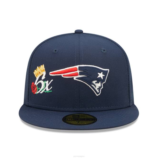 аксесоари Patriots Jersey нова ера синя корона 6x Super bowl шампиони 59fifty вталена шапка мъже T8TH255