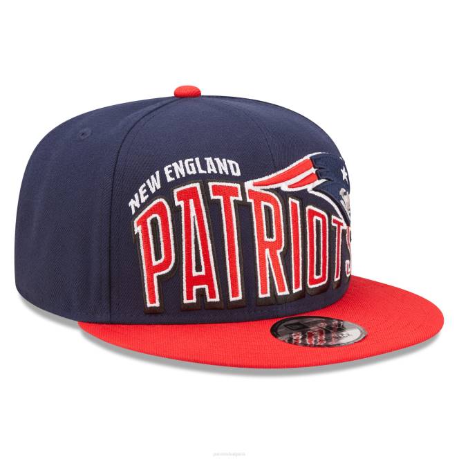 аксесоари Patriots Jersey нова ера тъмносиня/червена шапка с надпис 9fifty snapback мъже T8TH347