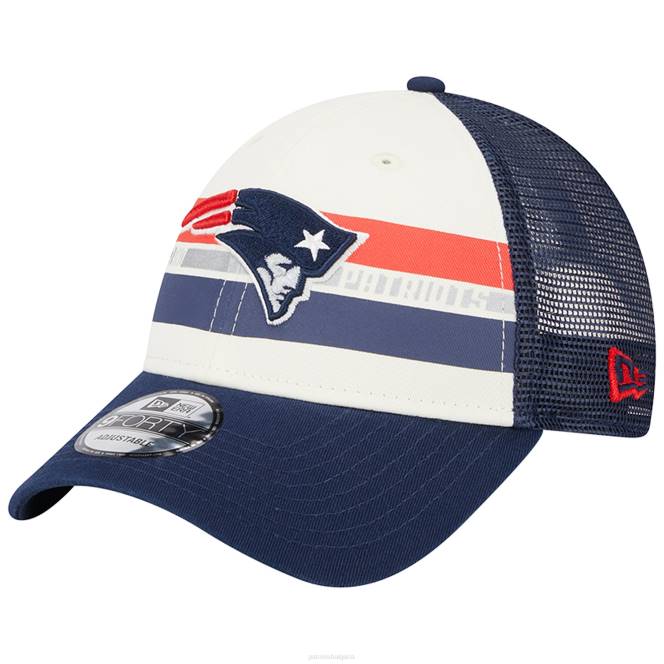 аксесоари Patriots Jersey нова ера кремава/морска шапка с екипно райе на камион 9forty snapback мъже T8TH330