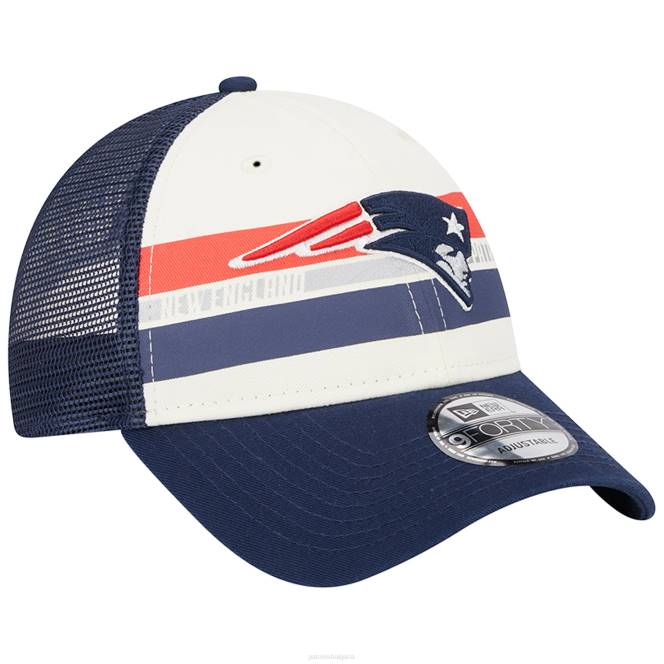 аксесоари Patriots Jersey нова ера кремава/морска шапка с екипно райе на камион 9forty snapback мъже T8TH330