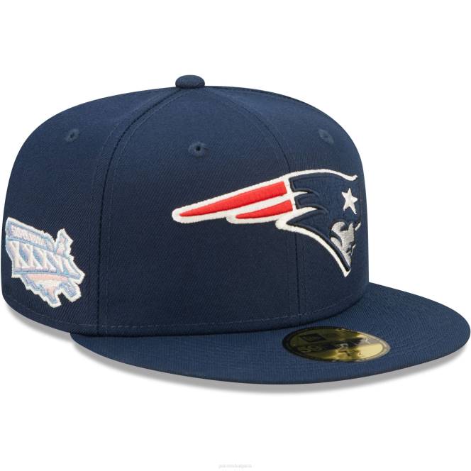 аксесоари Patriots Jersey нова ера тъмносин Super bowl xxxvi лилав поп пот 59fifty вталена шапка мъже T8TH378