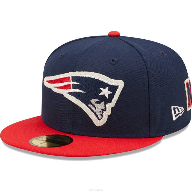аксесоари Patriots Jersey нова ера тъмносин/червен Super bowl xxxvi вталена шапка Letterman 59fifty мъже T8TH213